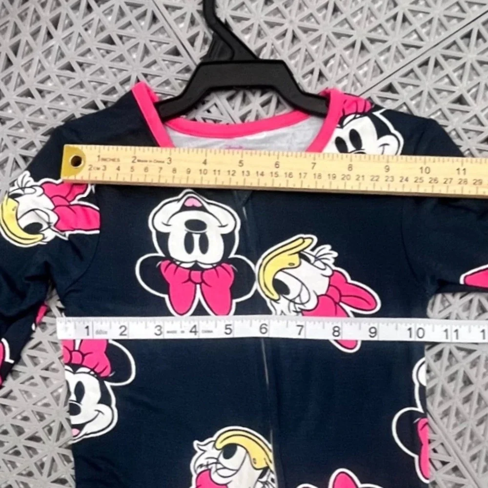 NWT Disney Minnie Mouse Daisy Duck Toddler‎ Girls Pajamas Sleepwear 5T Navy Pink
